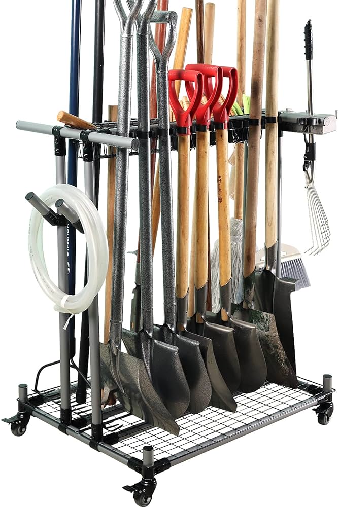 garden tool storage rack