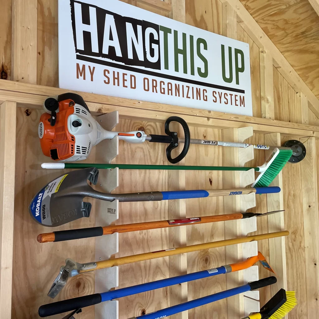 garden tool storage rack