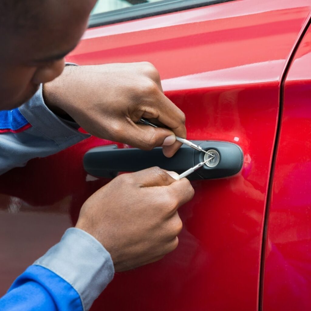 how to get keys out of locked car without tools