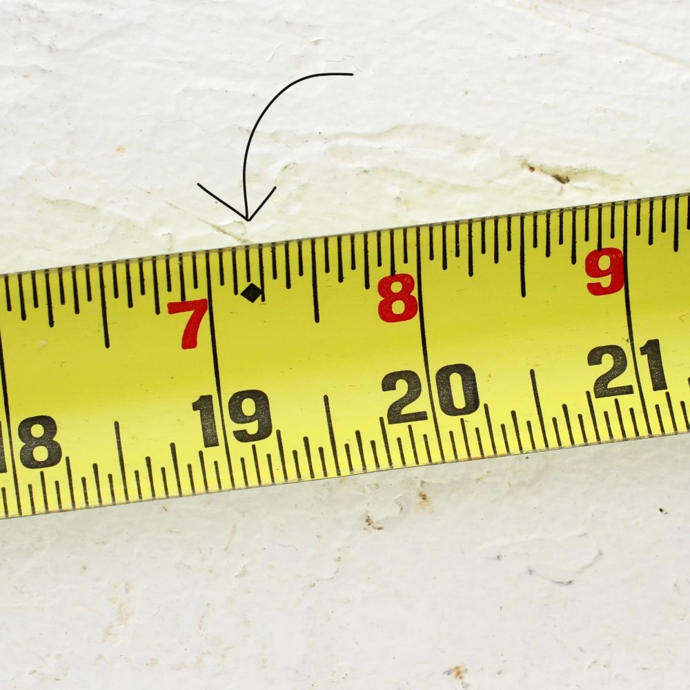marks on a tape measure