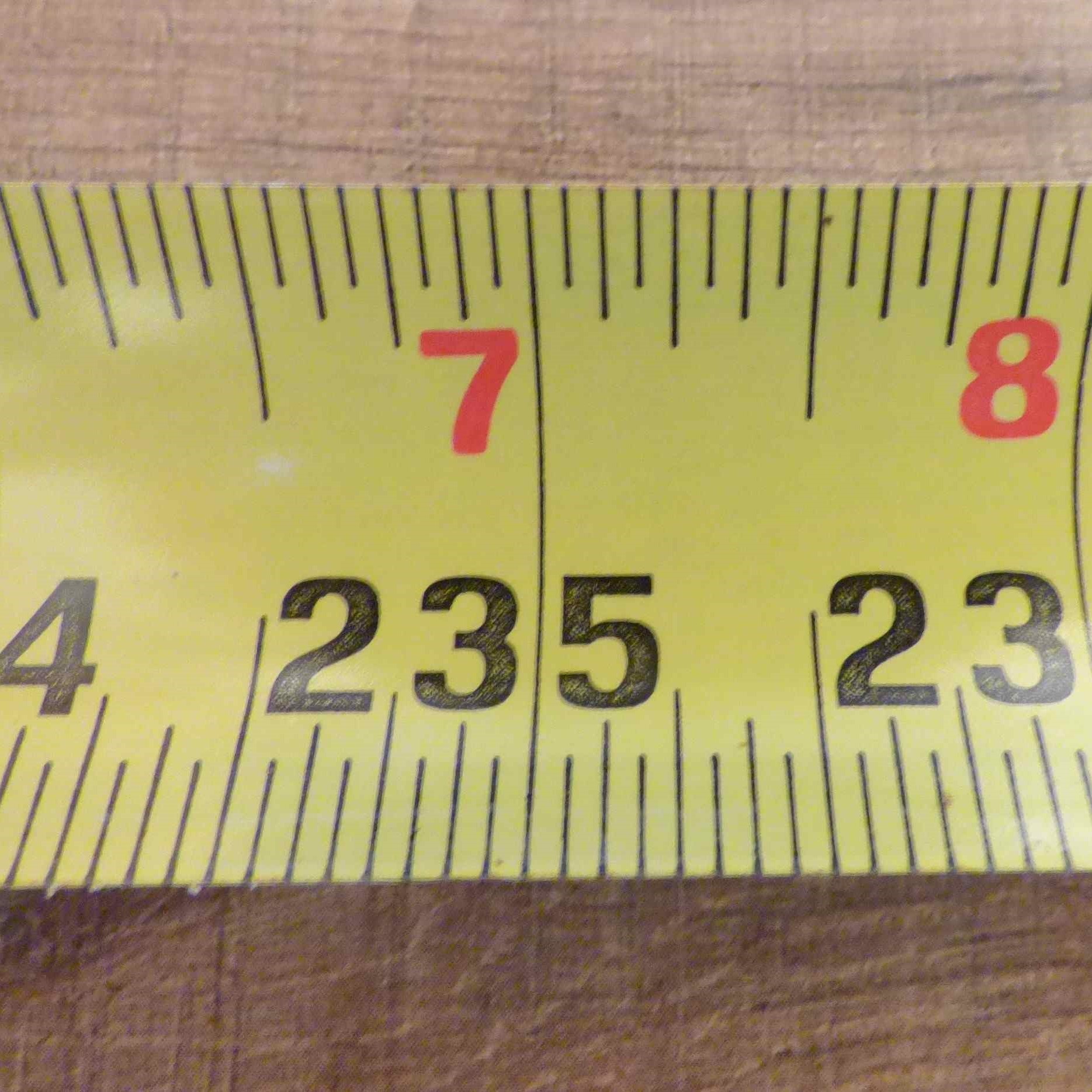 tape measure in inches