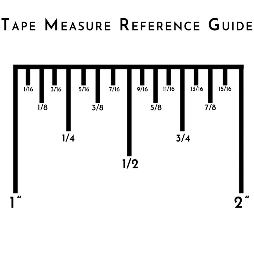 tape measure cheat sheet