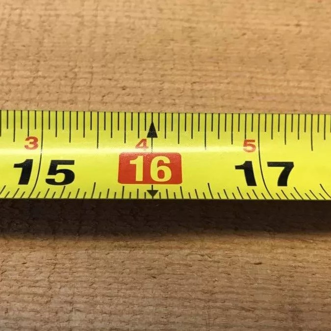 marks on a tape measure
