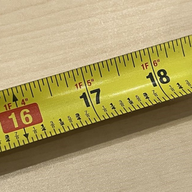 3/16 on tape measure
