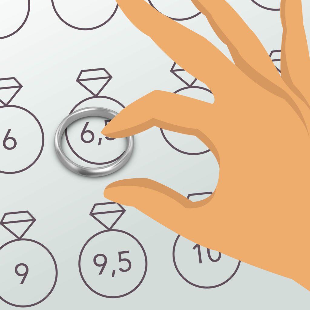measure ring size with measuring tape