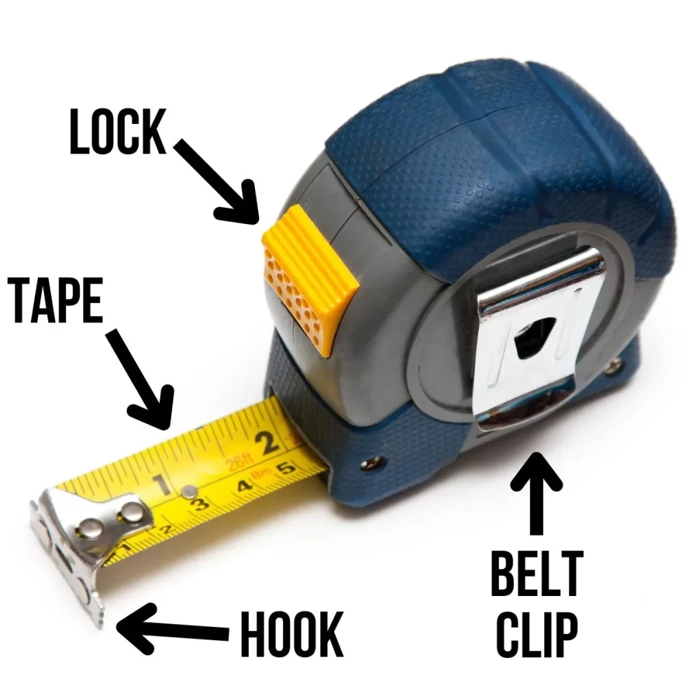 tape measure labeled