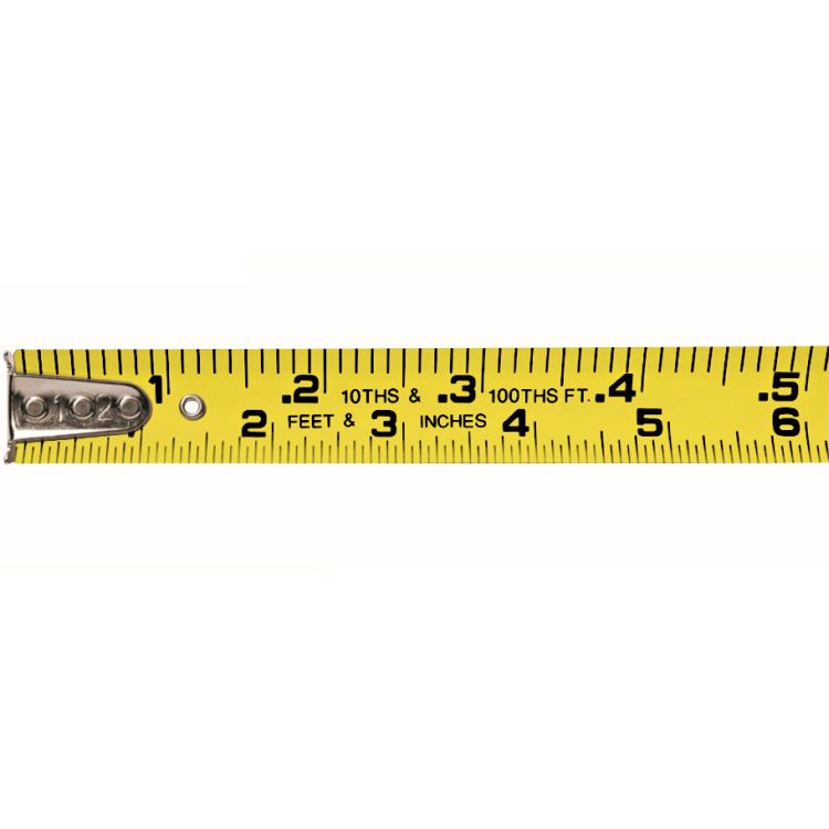 tenths tape measure